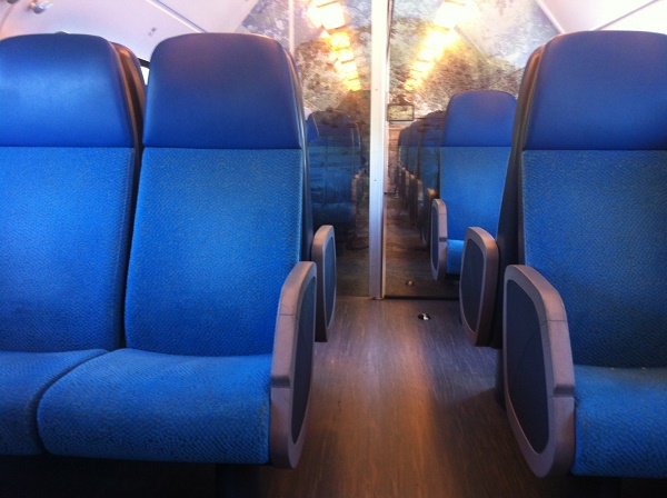 На фото: вагон 1-го класса в поезде Intercity