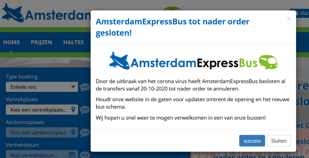 Из Эйндховена в Амстердам на автобусе, Amsterdam express, airport express